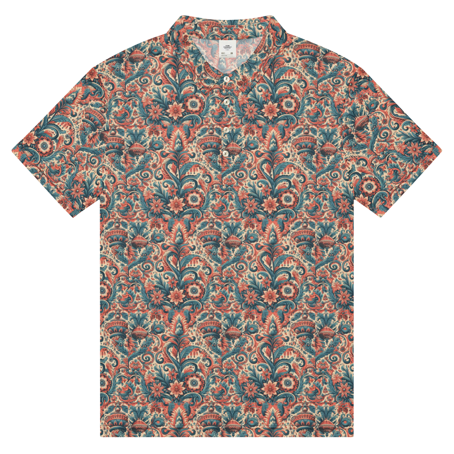 Men’s Slim Fit Polo "I FIORI DI DOMENICO"