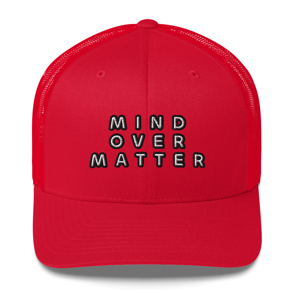 DAUPHIN_ROSE_COUTURE-retro-trucker-hat-red-front-cancer fatigue research