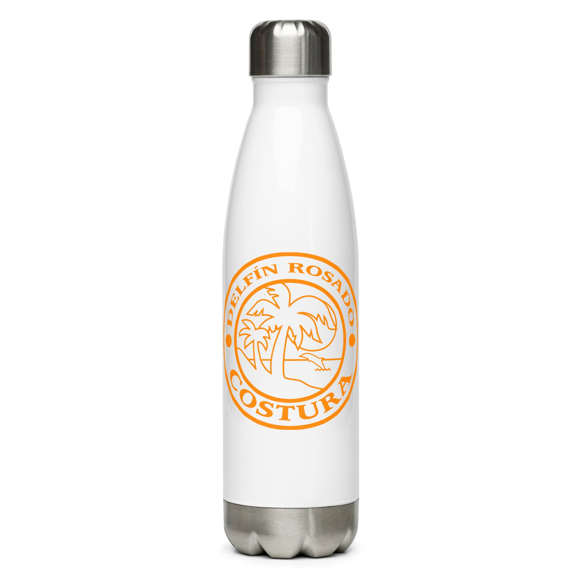 DAUPHIN_ROSE_COUTURE-stainless-steel-water-bottle-white-17oz-left-amable