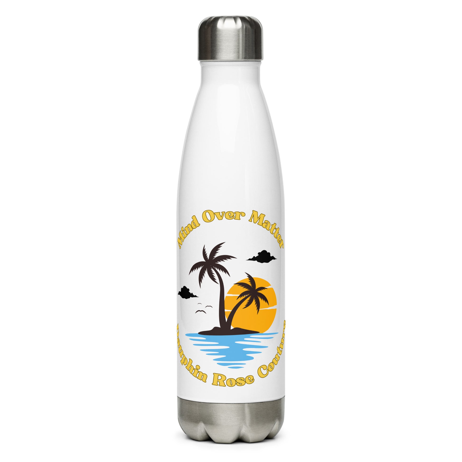 DAUPHIN_ROSE_COUTURE-stainless-steel-water-bottle-white-17oz-right- mind over matter