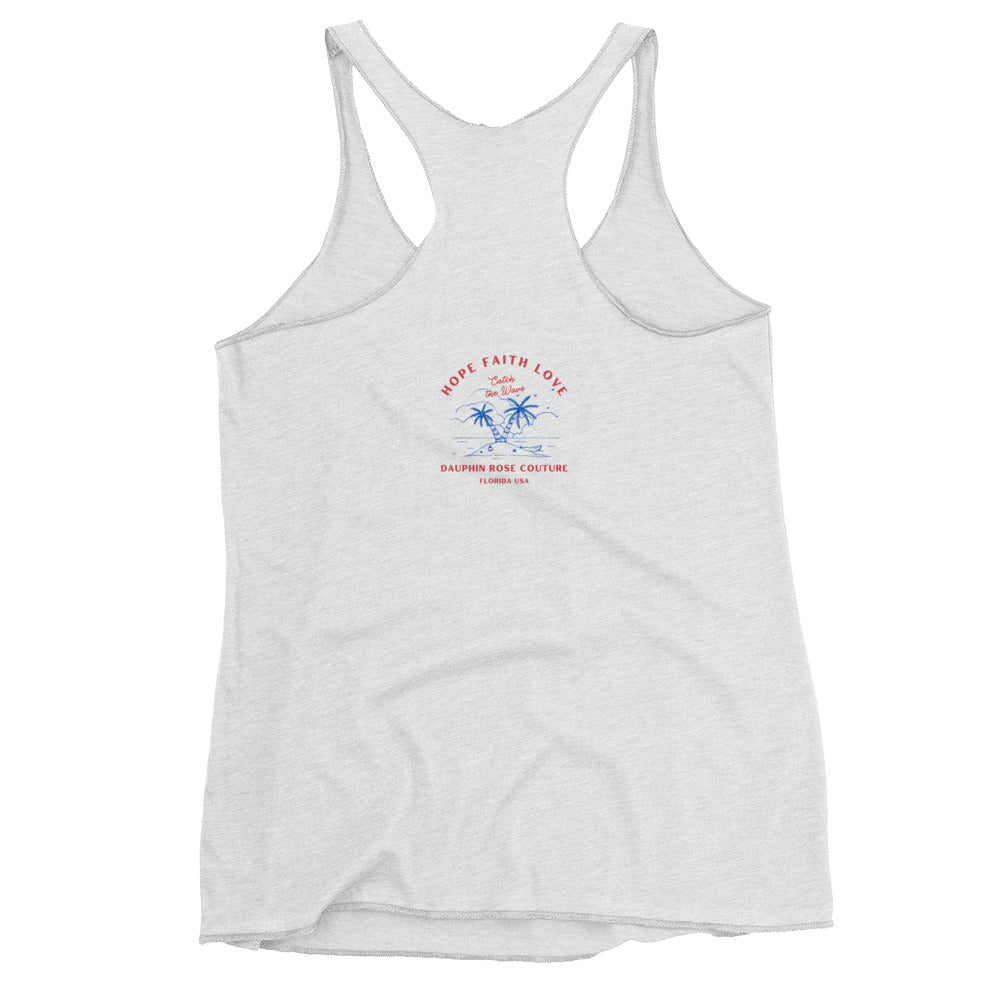 Beach Racerback Tank "STRONG"