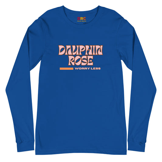 DAUPHIN_ROSE_COUTURE-unisex-long-sleeve-tee-true-royal-front-florida beach apparel