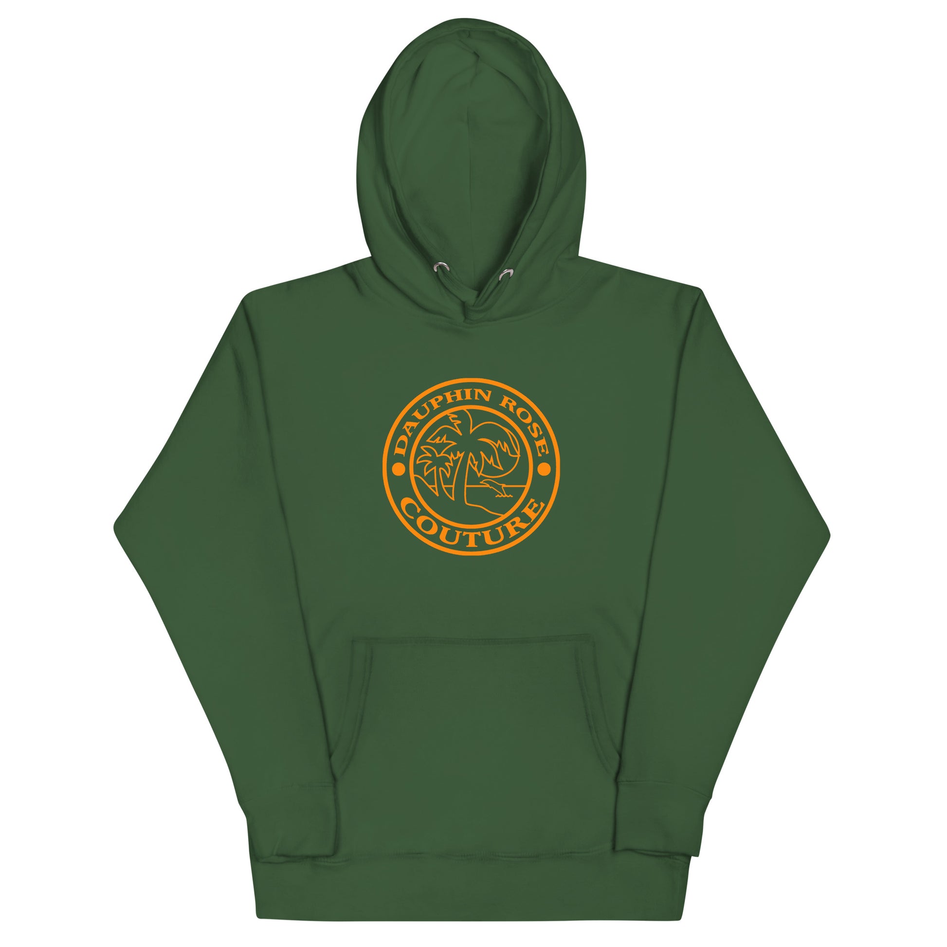 DAUPHIN_ROSE_COUTURE-unisex-premium-hoodie-forest-green-front-florida souvenir