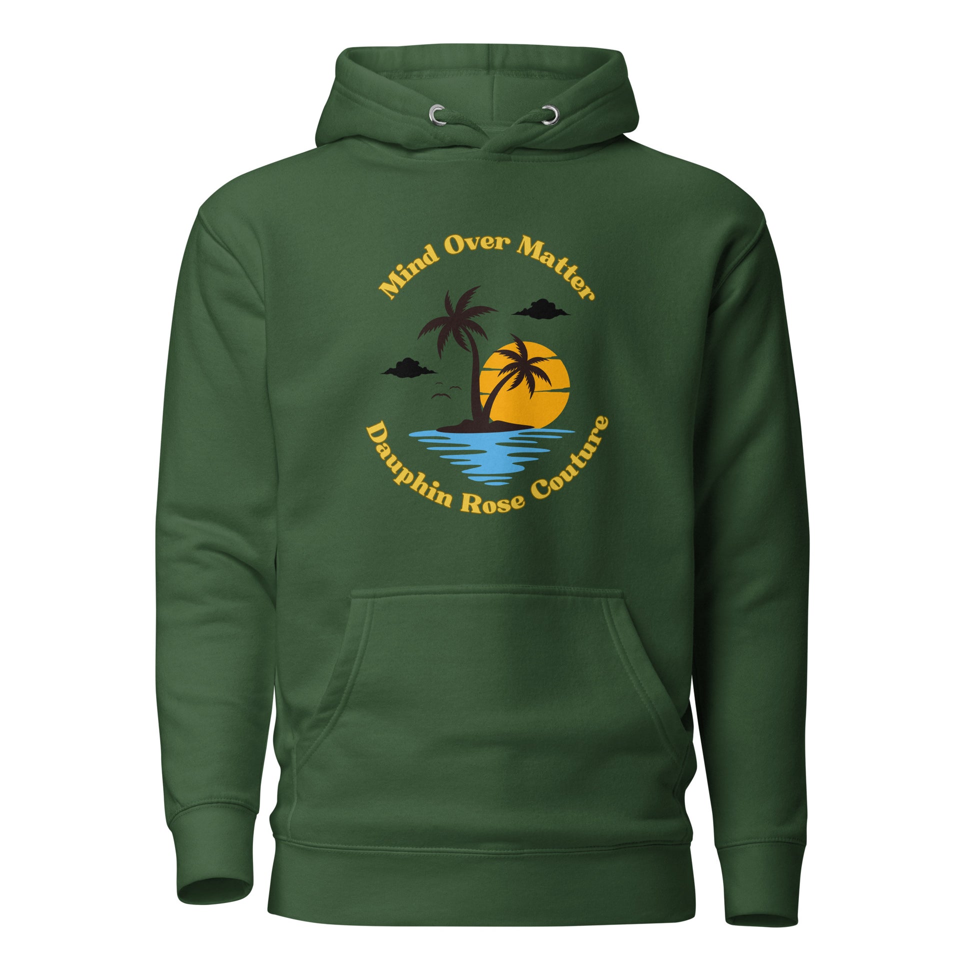 DAUPHIN_ROSE_COUTURE-unisex-premium-hoodie-forest-green-front-mental wellbeing