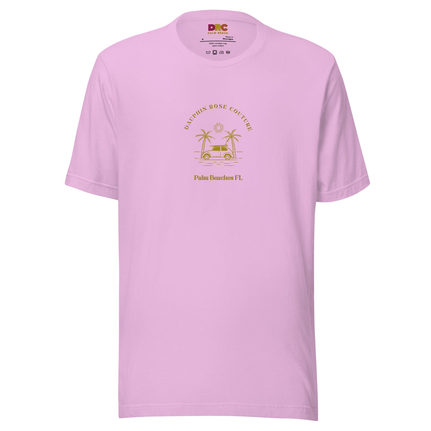 DAUPHIN_ROSE_COUTURE-unisex-staple-t-shirt-lilac-front-palm beach holiday