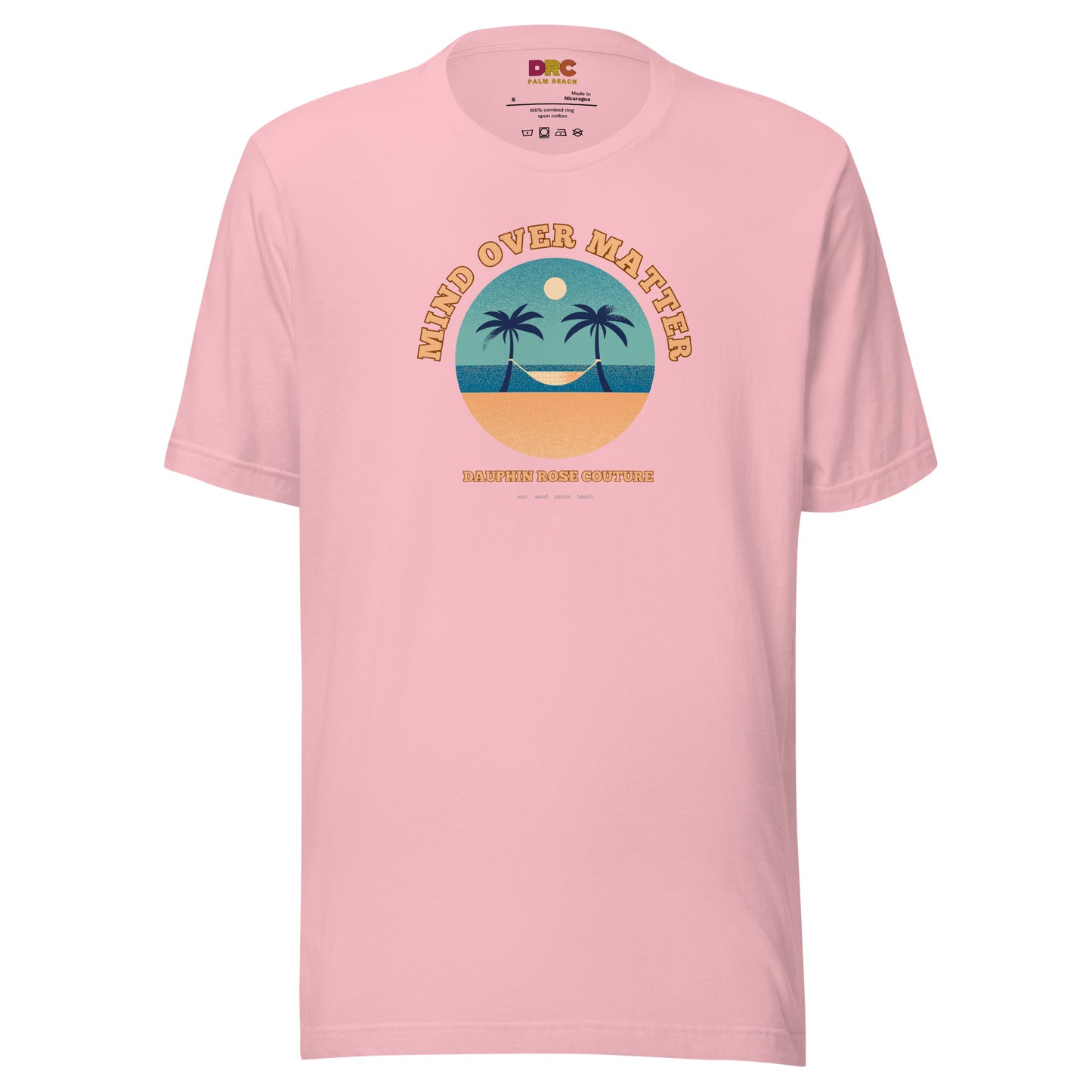 DAUPHIN_ROSE_COUTURE-unisex-staple-t-shirt-pink-front