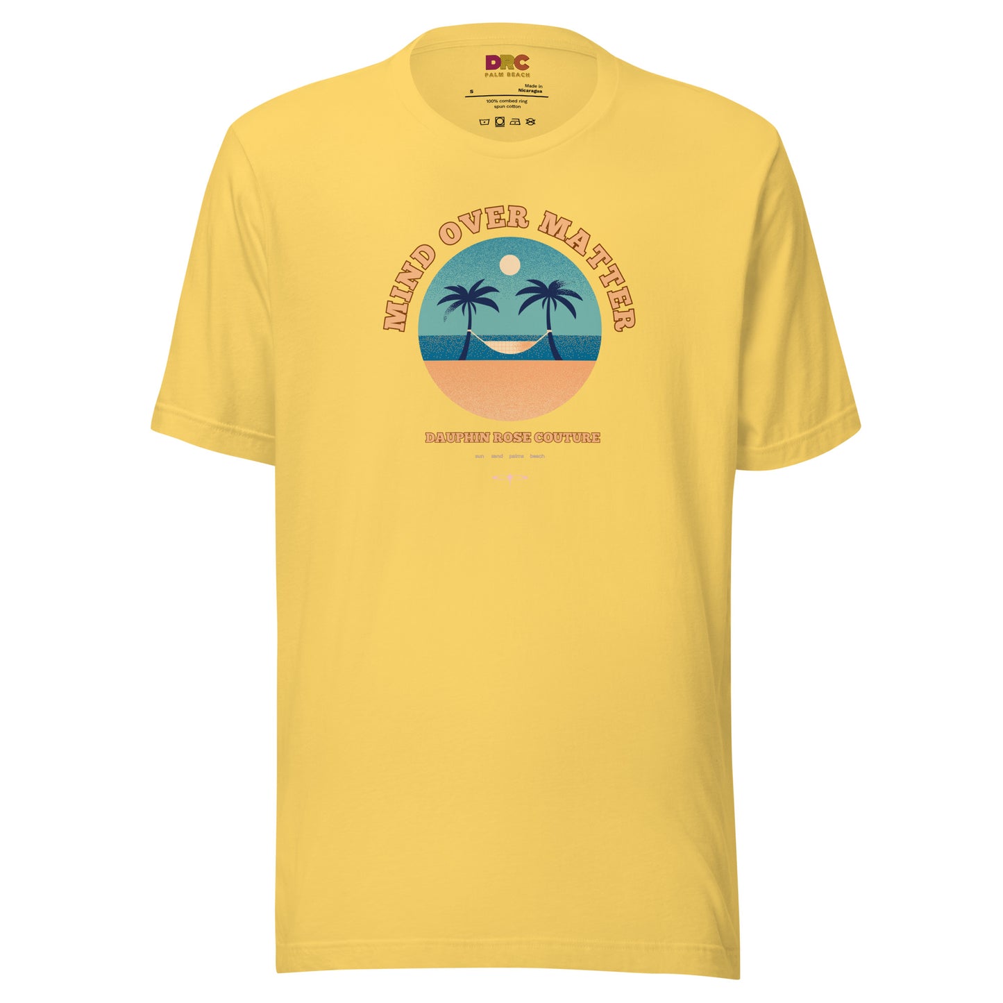 DAUPHIN_ROSE_COUTURE-unisex-staple-t-shirt-yellow-front