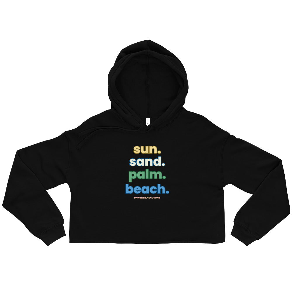 Beach Crop Hoodie "PALMB"