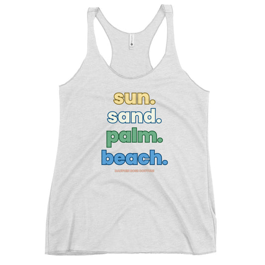 Beach Racerback Tank "PALMB"