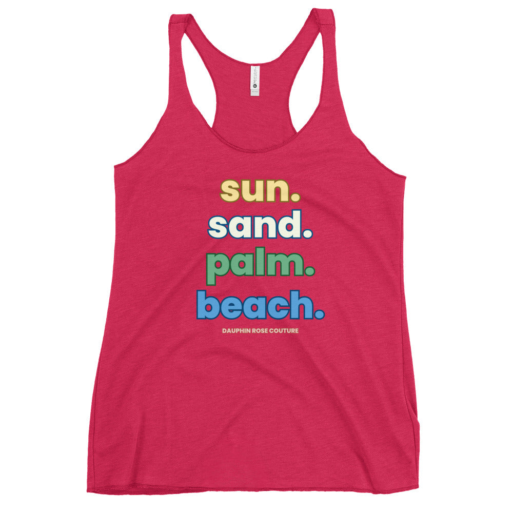 Beach Racerback Tank "PALMB"