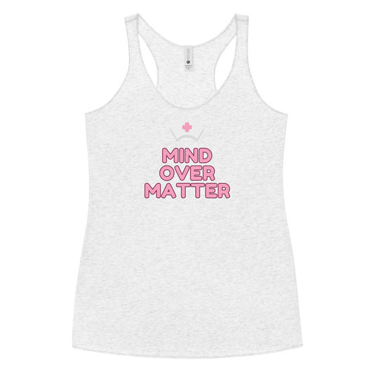 DAUPHIN_ROSE_COUTURE-womens-racerback-tank-top-heather-white-front-mental wellness