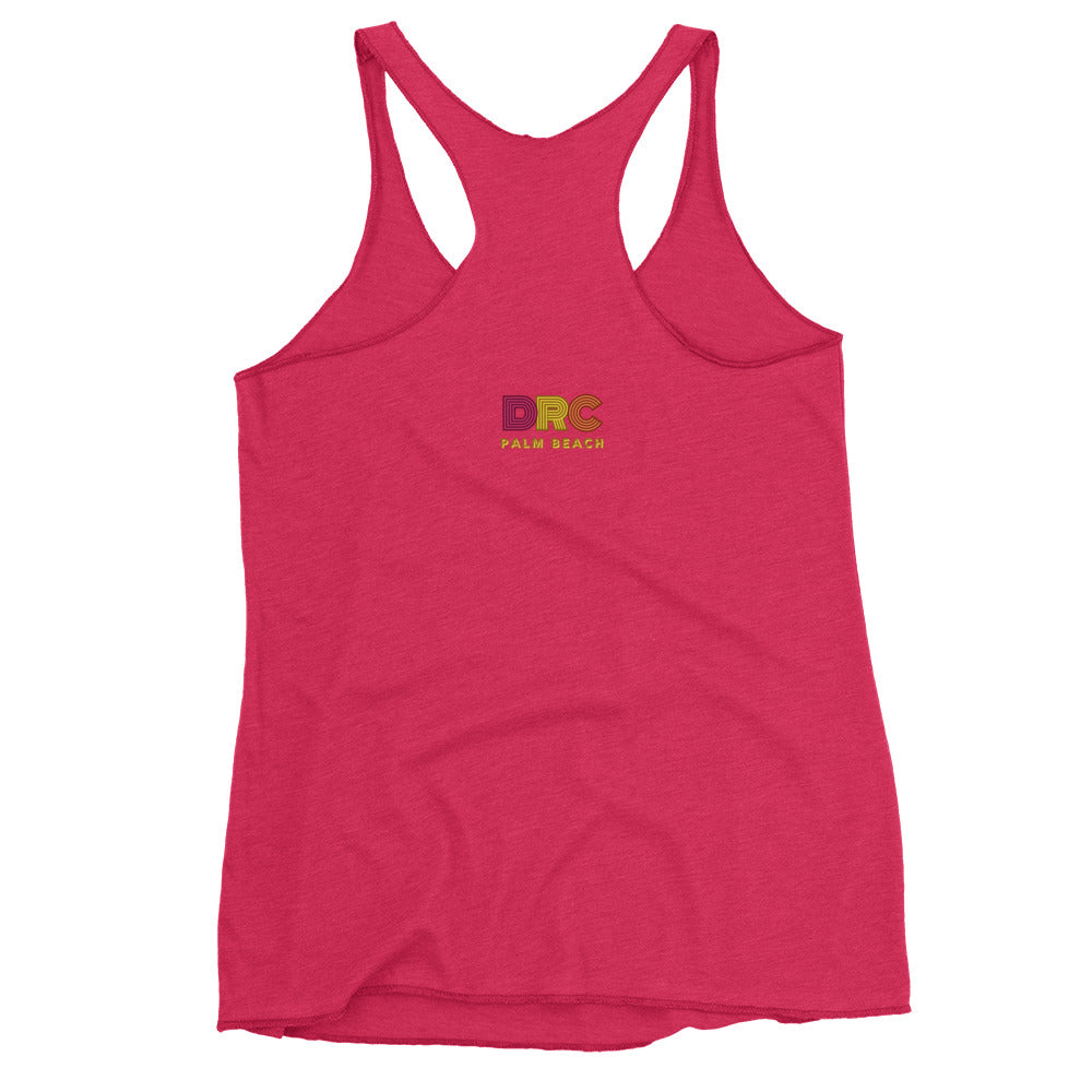 DAUPHIN_ROSE_COUTURE-womens-racerback-tank-top-vintage-shocking-pink-back-florida fitness