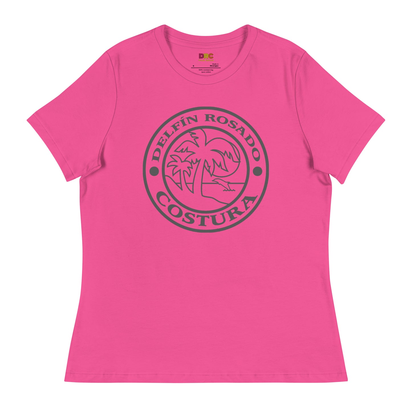 DAUPHIN_ROSE_COUTURE-womens-relaxed-t-shirt-berry-front-florida costura