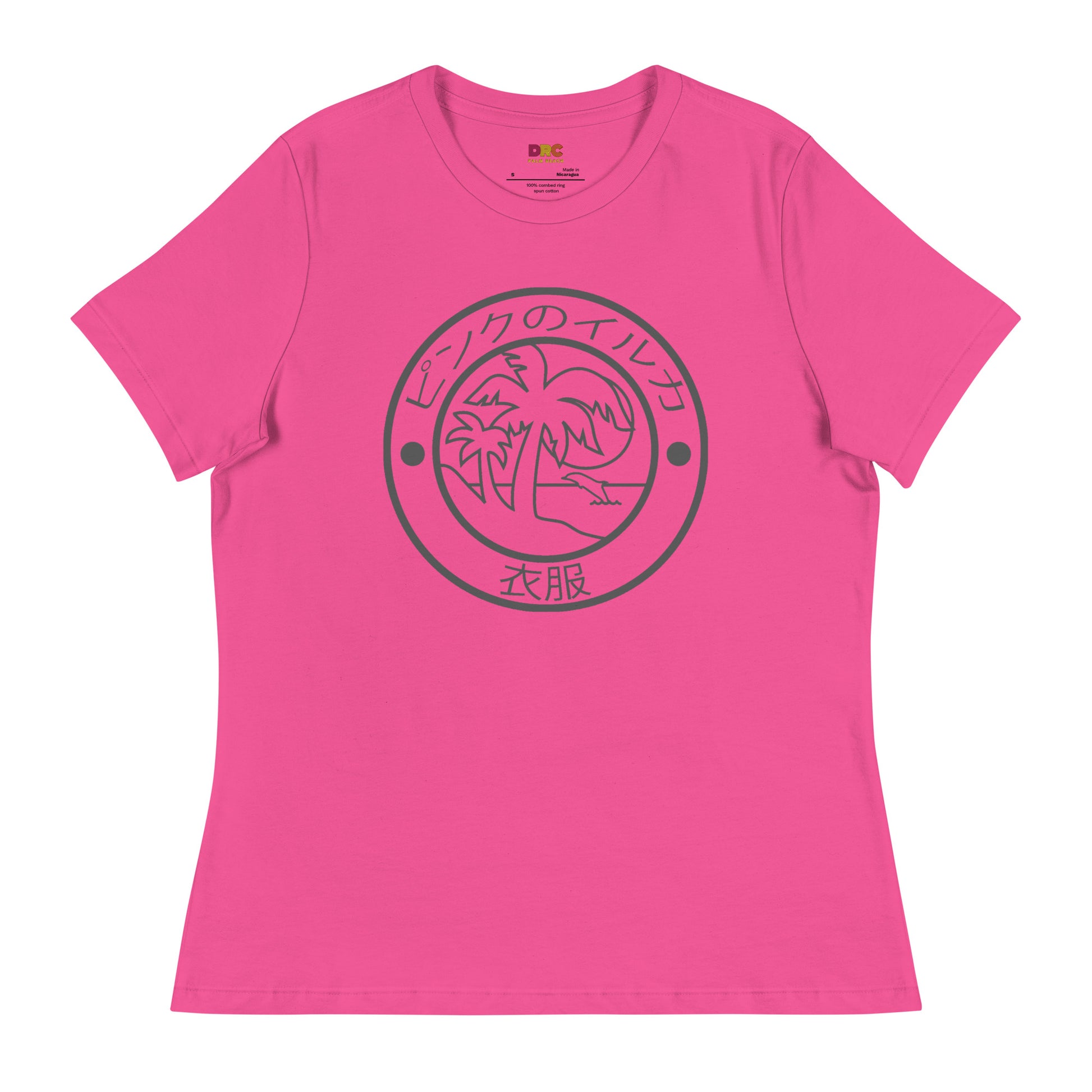 DAUPHIN_ROSE_COUTURE-womens-relaxed-t-shirt-berry-front-japanese