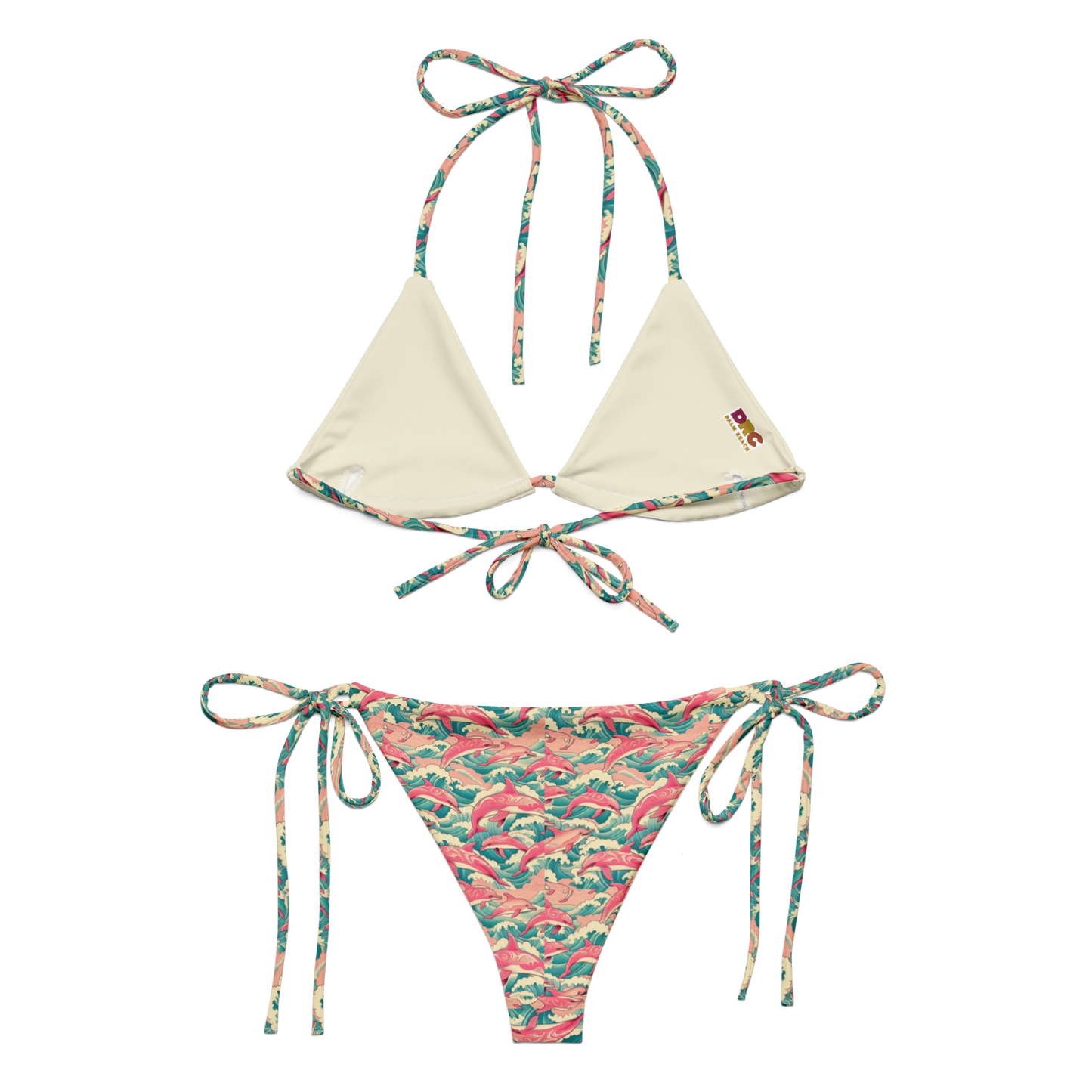 String Bikini "FOAMY WAVES No.1"