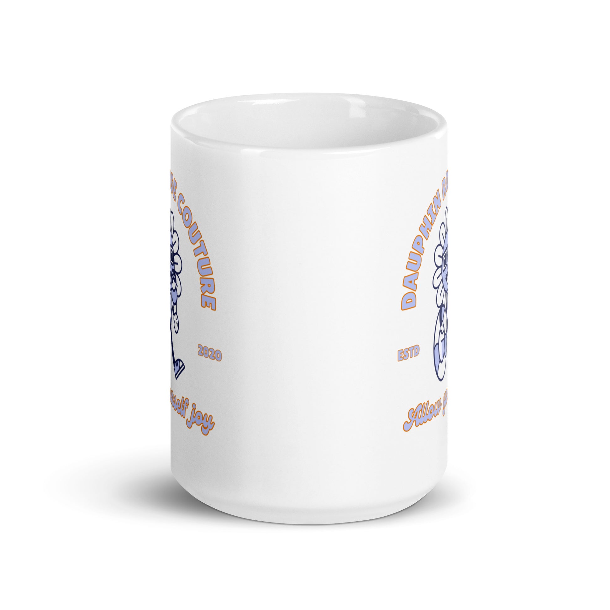 Dauphin Rose Couture-glossy-mug-white-15oz-front-view-healthcare mental wellness