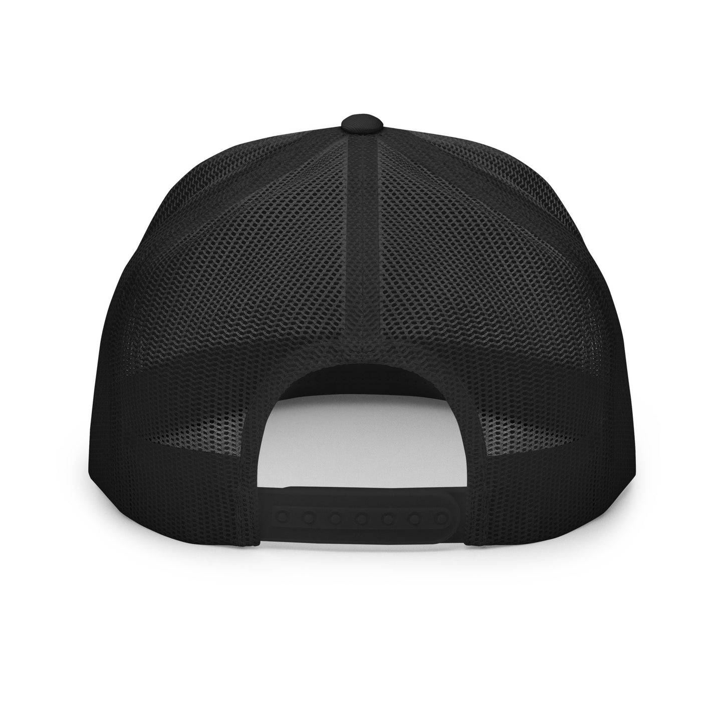 Dauphin_Rose_Couture_5-panel-trucker-cap-black-white-black-back-original