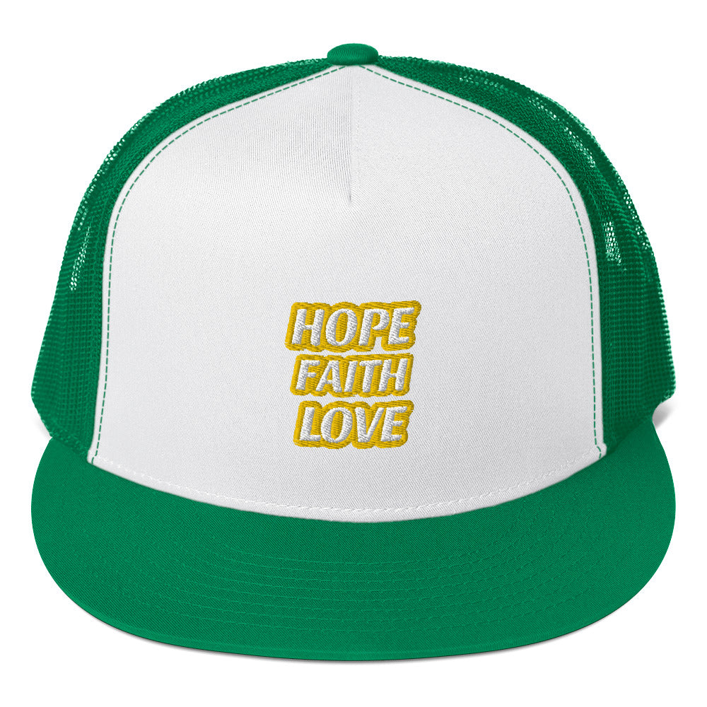 Dauphin_Rose_Couture_5-panel-trucker-cap-kelly-white-kelly-front-hope faith love