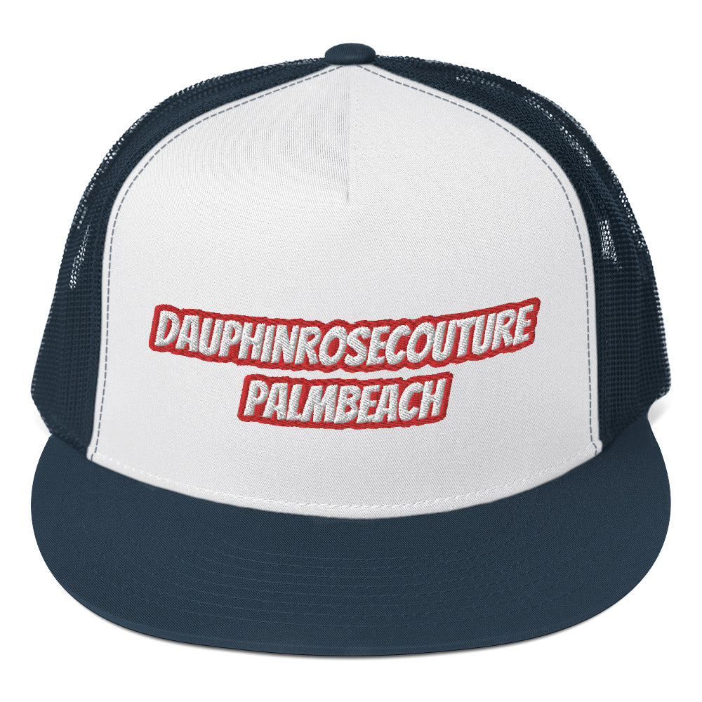 Dauphin_Rose_Couture_5-panel-trucker-cap-navy-white-navy-front-beachwellness