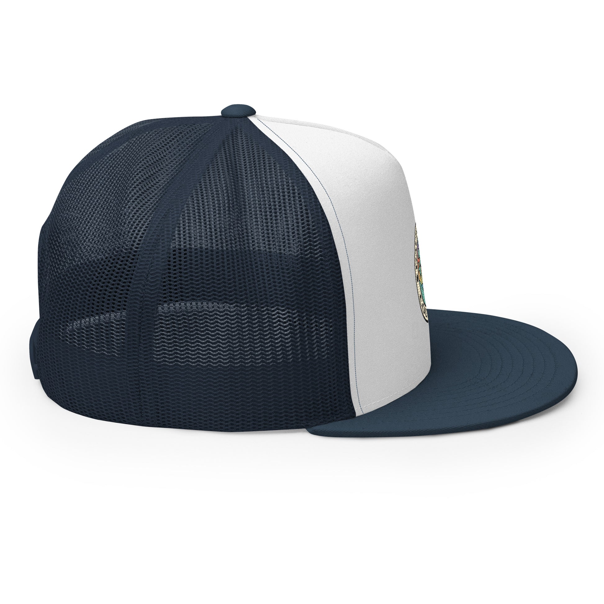 Dauphin_Rose_Couture_5-panel-trucker-cap-navy-white-navy-right-original