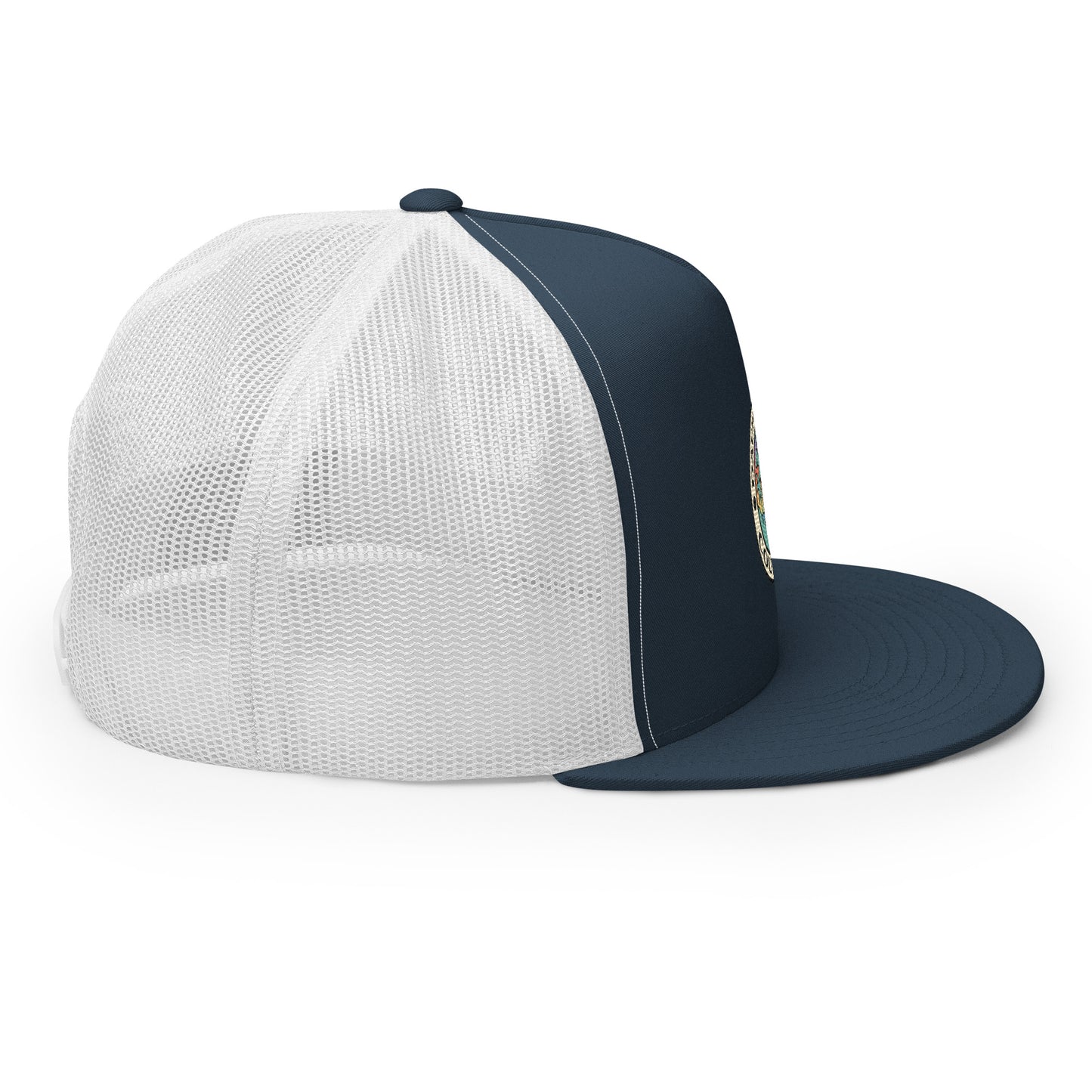 Dauphin_Rose_Couture_5-panel-trucker-cap-navy-white-right-original