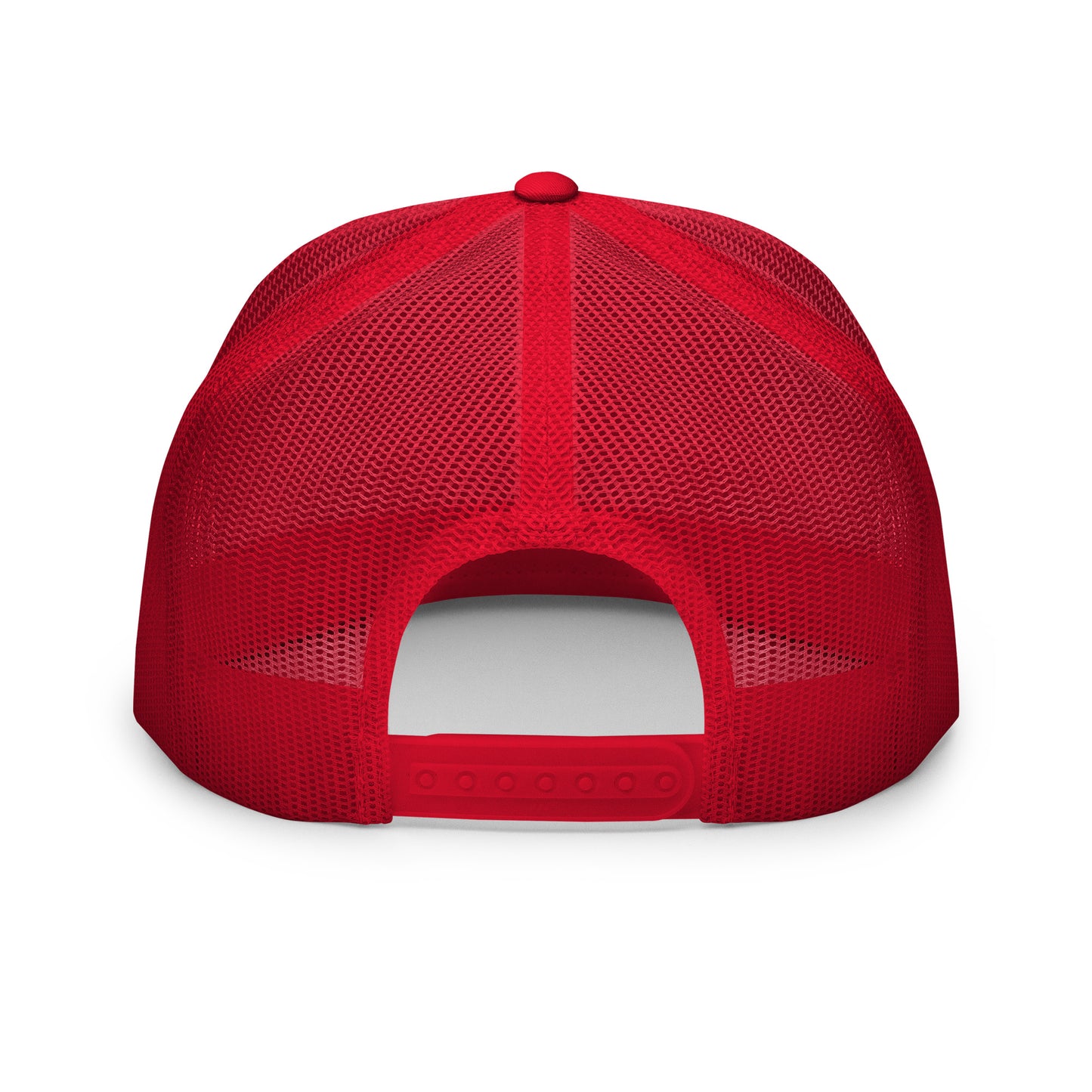 Dauphin_Rose_Couture_5-panel-trucker-cap-red-white-red-back-original