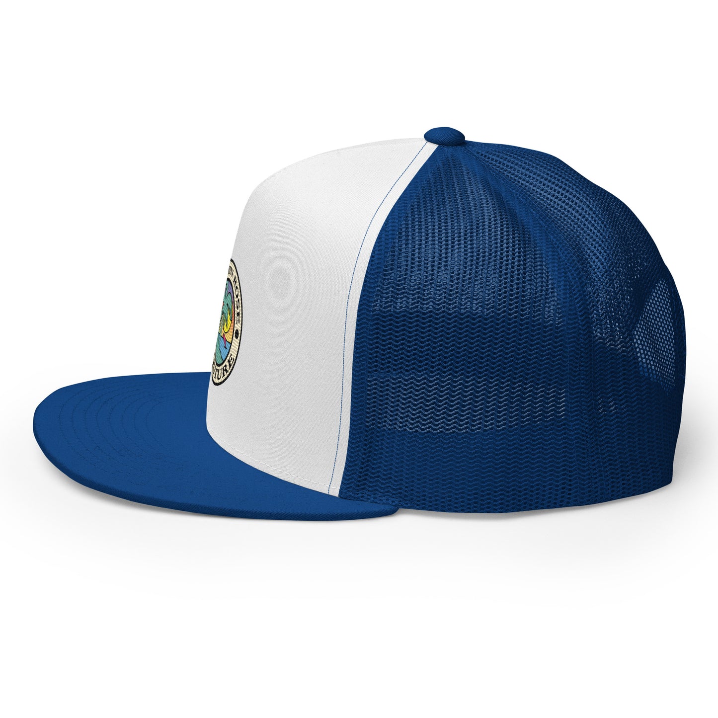 Dauphin_Rose_Couture_5-panel-trucker-cap-royal-white-royal-left-original