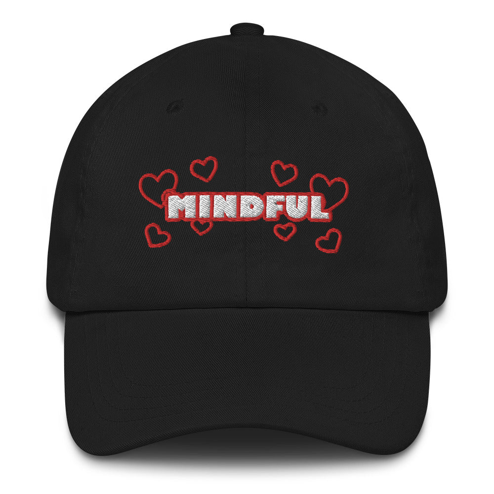 Dauphin_Rose_Couture_classic-dad-hat-black-front-healthcare professionals mental health