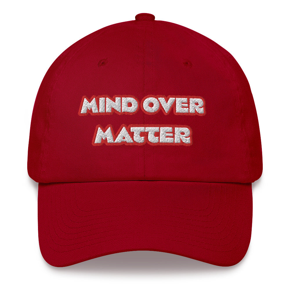 Dauphin_Rose_Couture_classic-dad-hat-cranberry-front-mental wellness