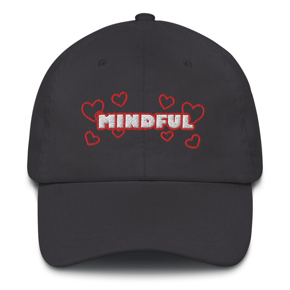 Dauphin_Rose_Couture_classic-dad-hat-dark-grey-front-healthcare professionals mental health