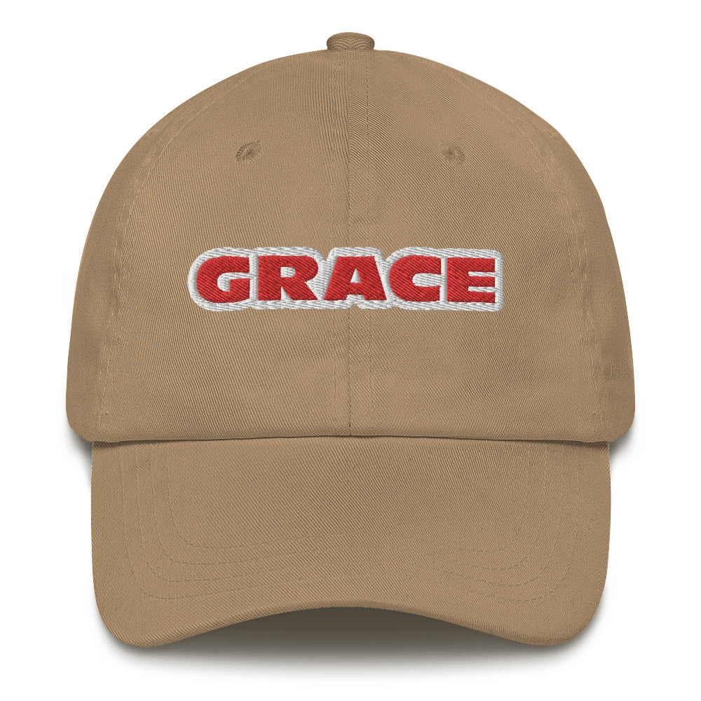 Dauphin_Rose_Couture_classic-dad-hat-khaki-front-grace