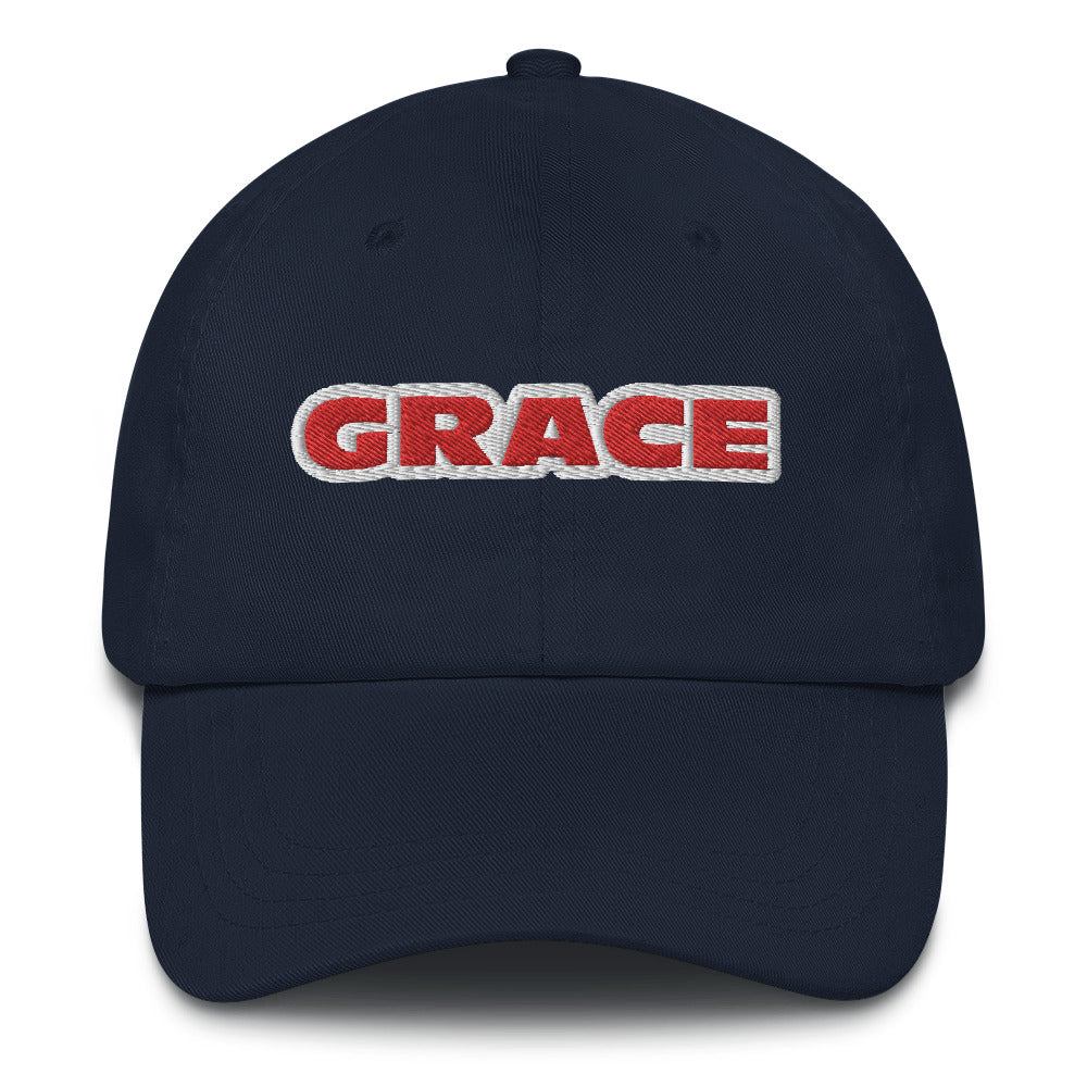 Dauphin_Rose_Couture_classic-dad-hat-navy-front-grace