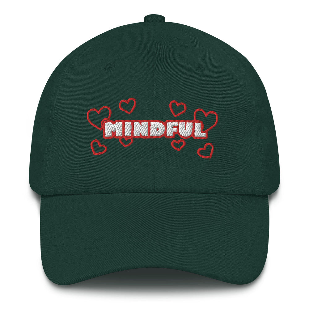 Dauphin_Rose_Couture_classic-dad-hat-spruce-front-healthcare professionals mental health