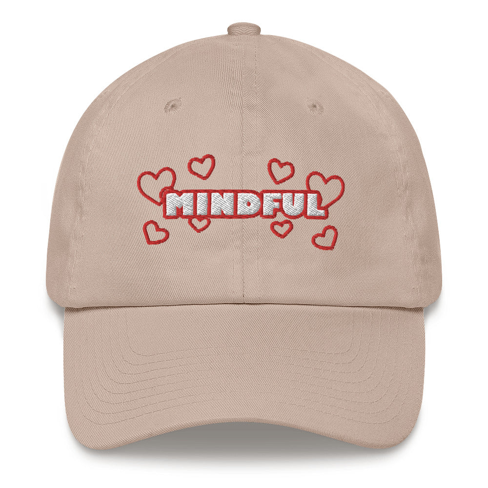 Dauphin_Rose_Couture_classic-dad-hat-stone-front-healthcare mental wellbeing