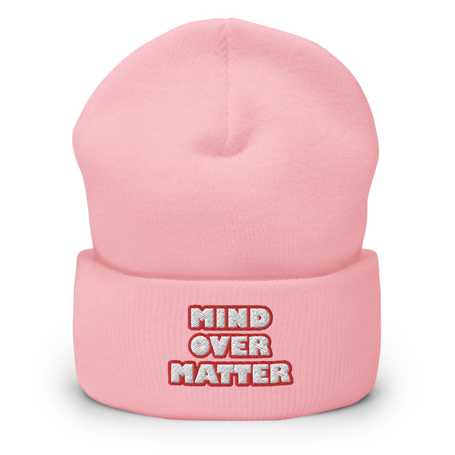 Dauphin_Rose_Couture_cuffed-beanie-baby-pink-front-mental wellness