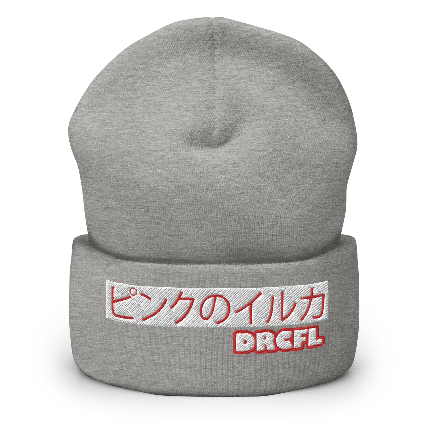 Dauphin_Rose_Couture_cuffed-beanie-heather-grey-front-shinsetsu