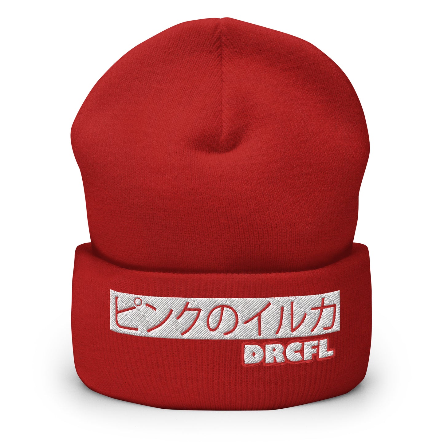 Dauphin_Rose_Couture_cuffed-beanie-red-front-shinsetsu