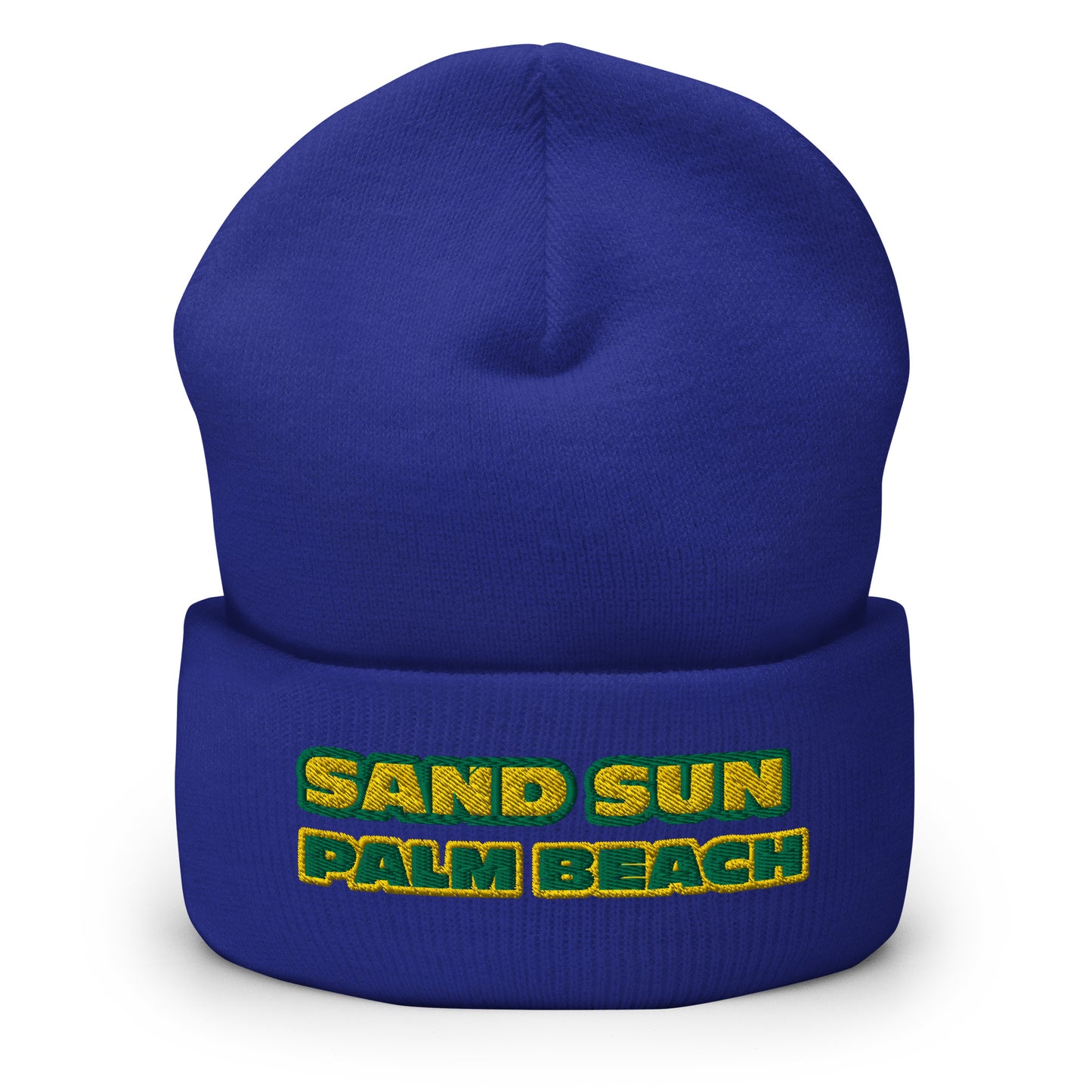 Dauphin_Rose_Couture_cuffed-beanie-royal-front-palm beach souvenir