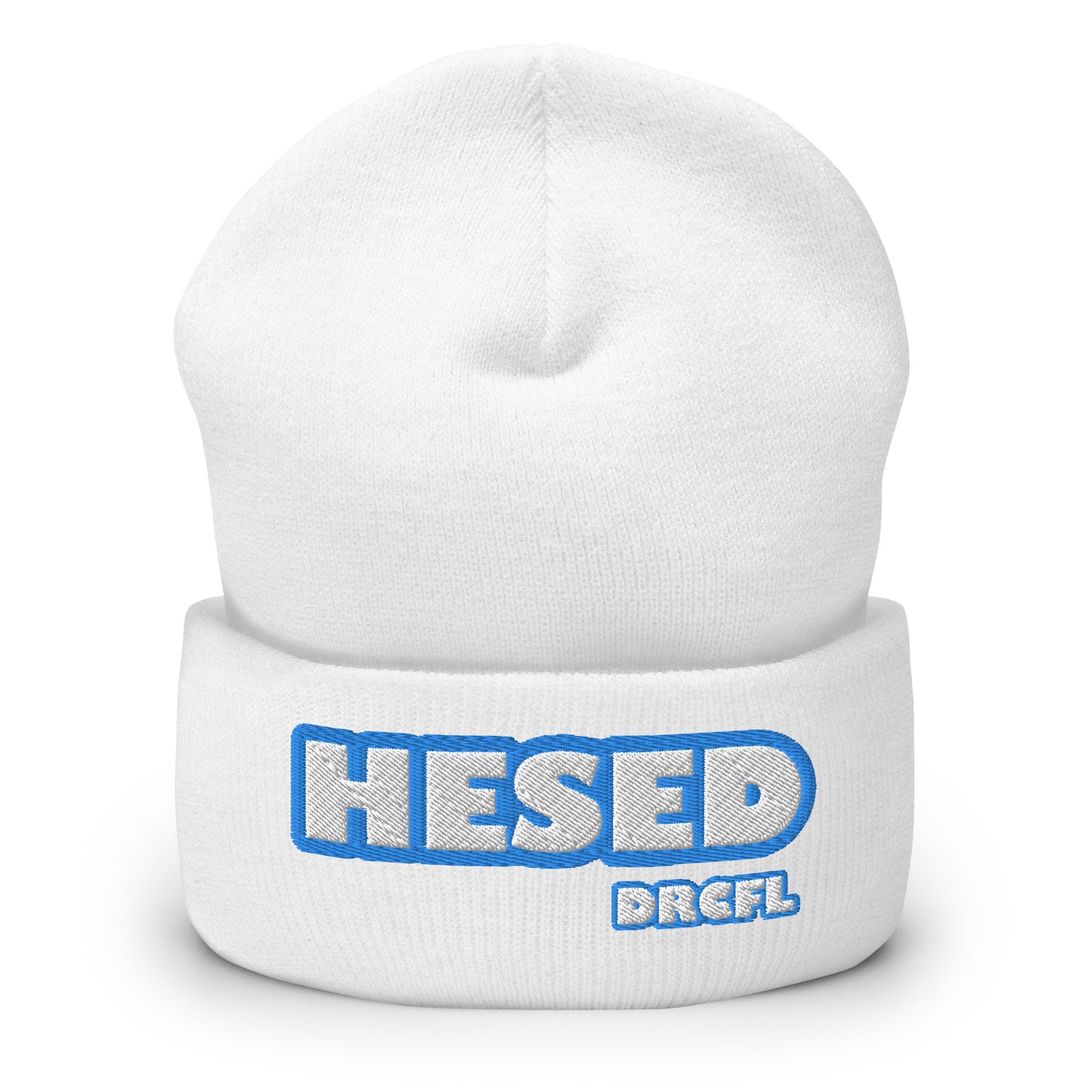 Dauphin_Rose_Couture_cuffed-beanie-white-front-hesed