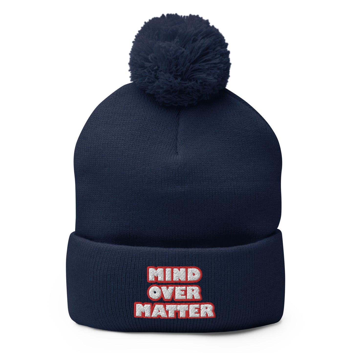 Dauphin_Rose_Couture_pom-pom-knit-cap-navy-front-mental wellness matters