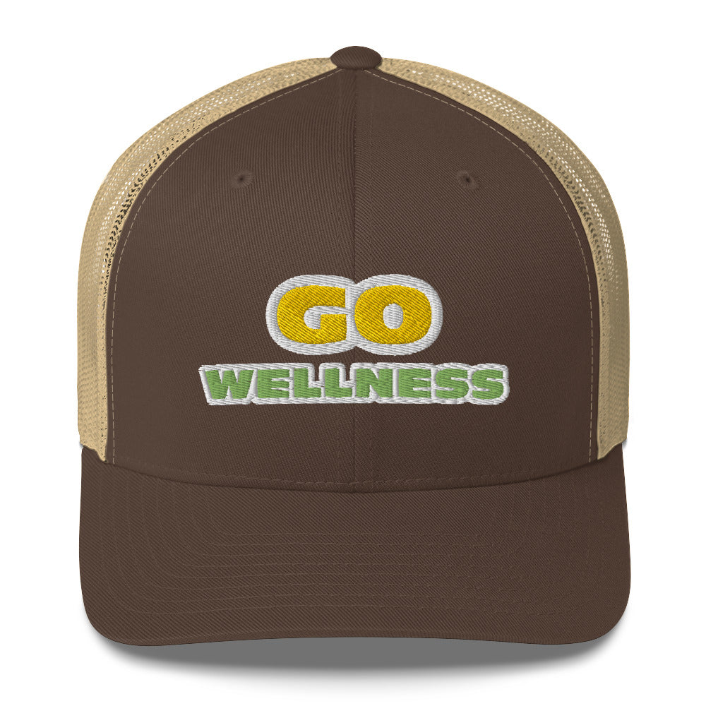 Dauphin_Rose_Couture_retro-trucker-hat-brown-khaki-front-go wellness