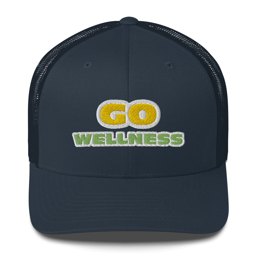 Dauphin_Rose_Couture_retro-trucker-hat-navy-front-go wellness