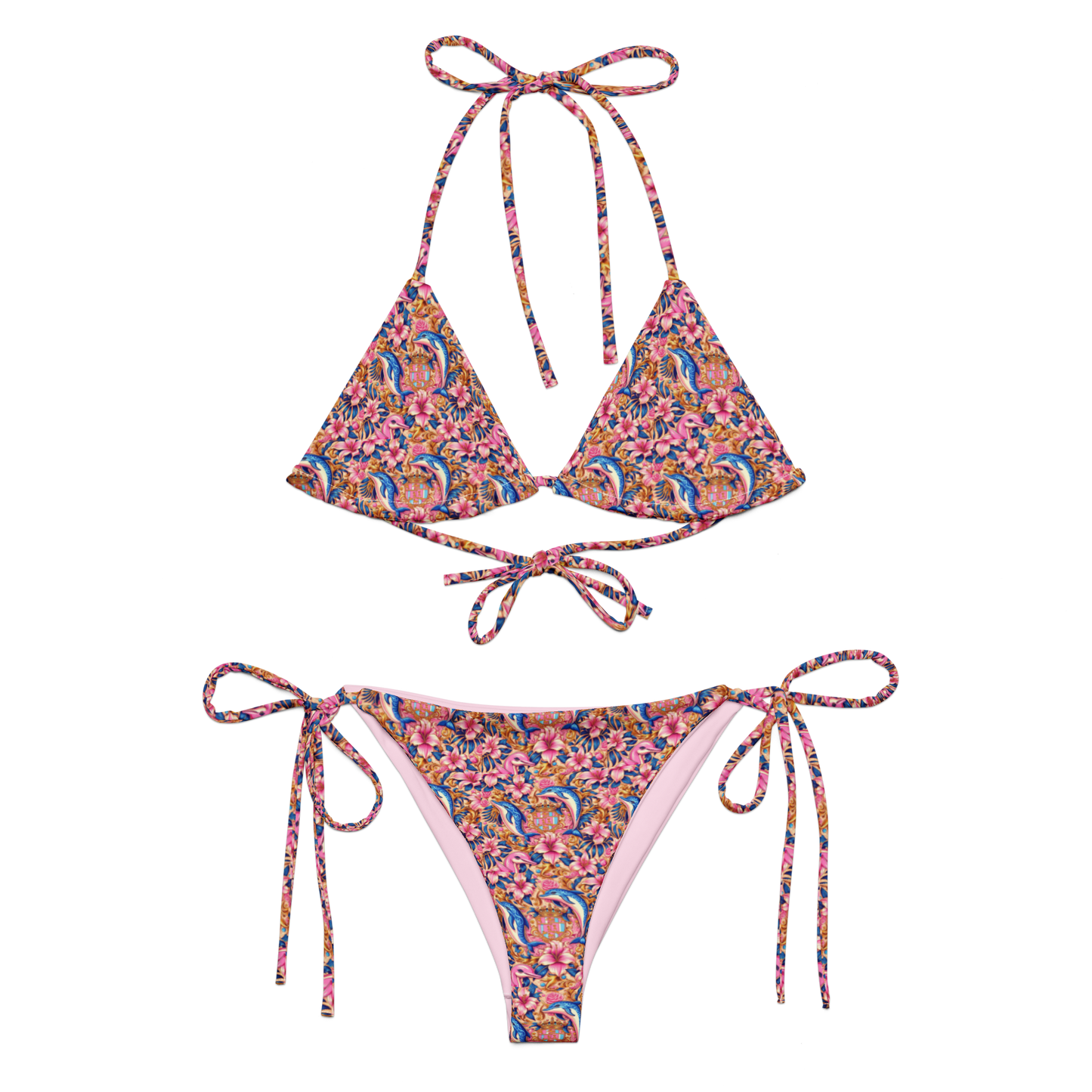 String Bikini "ROYAL HIBISCUS No.1"