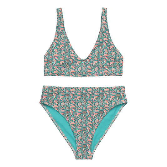 High-Waisted Bikini "MERMAID QUEEN No.1"