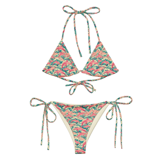 String Bikini "FOAMY WAVES No.1"