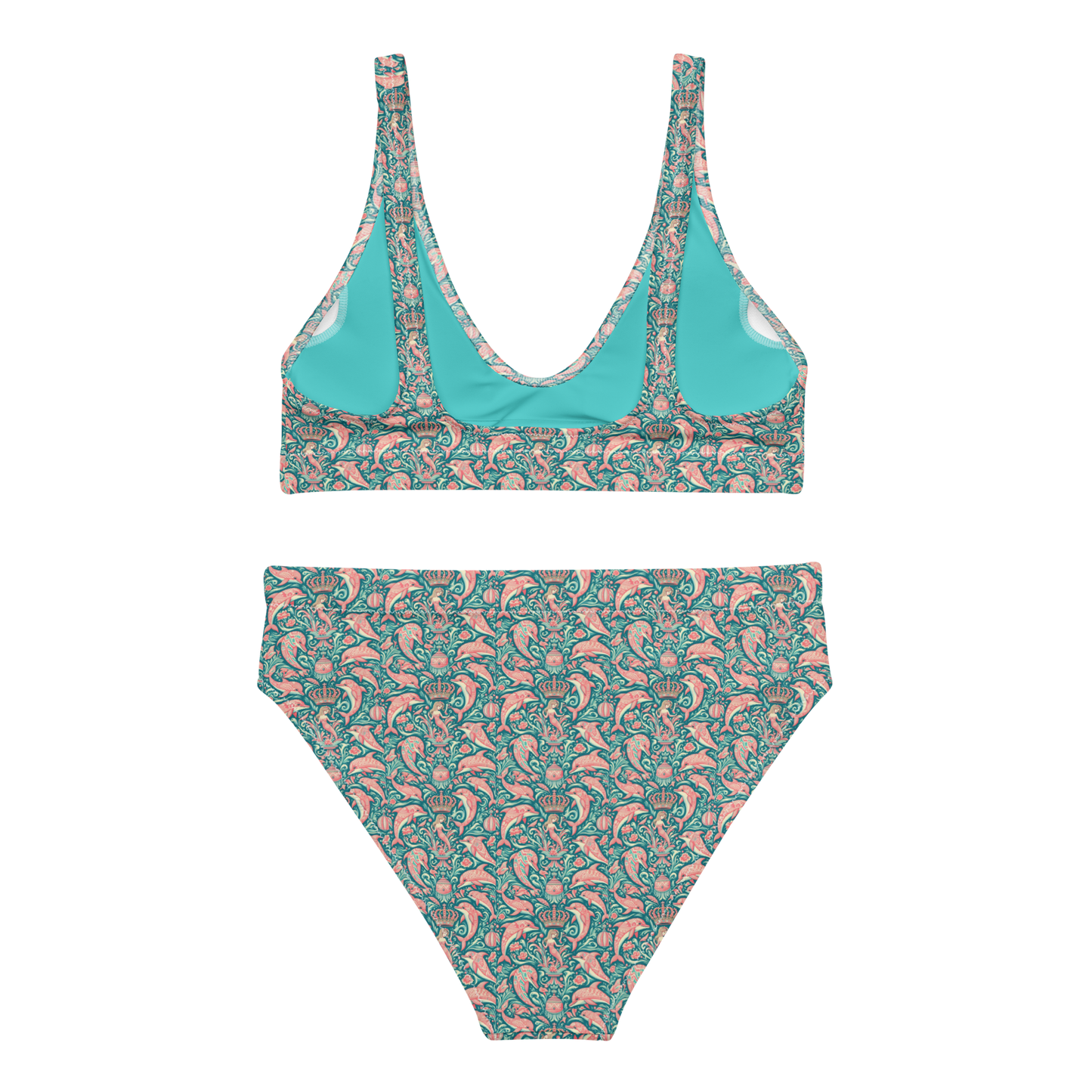 High-Waisted Bikini "MERMAID QUEEN No.1"