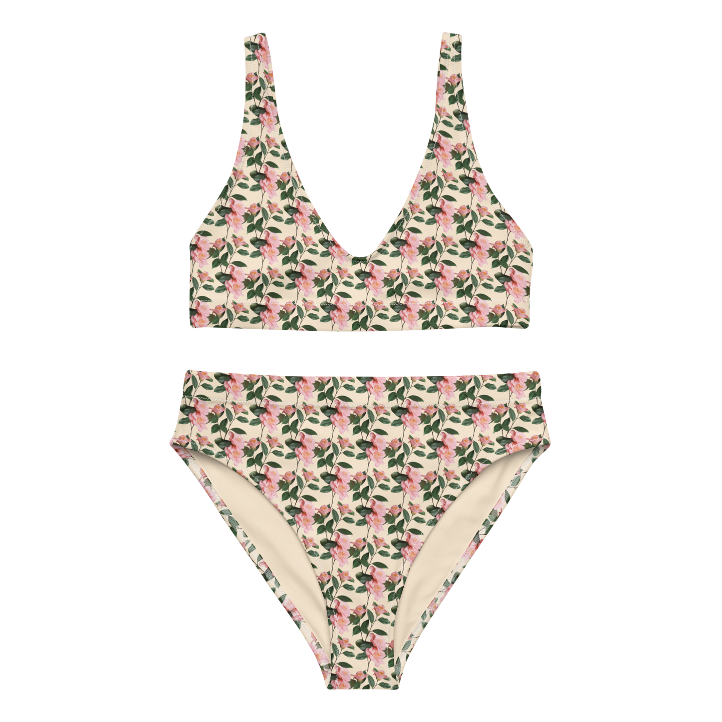 High-Waisted Bikini "FLORA No.1"