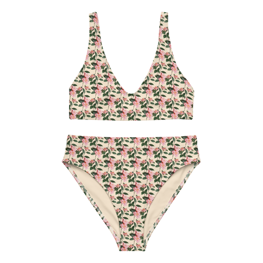 High-Waisted Bikini "FLORA No.1"