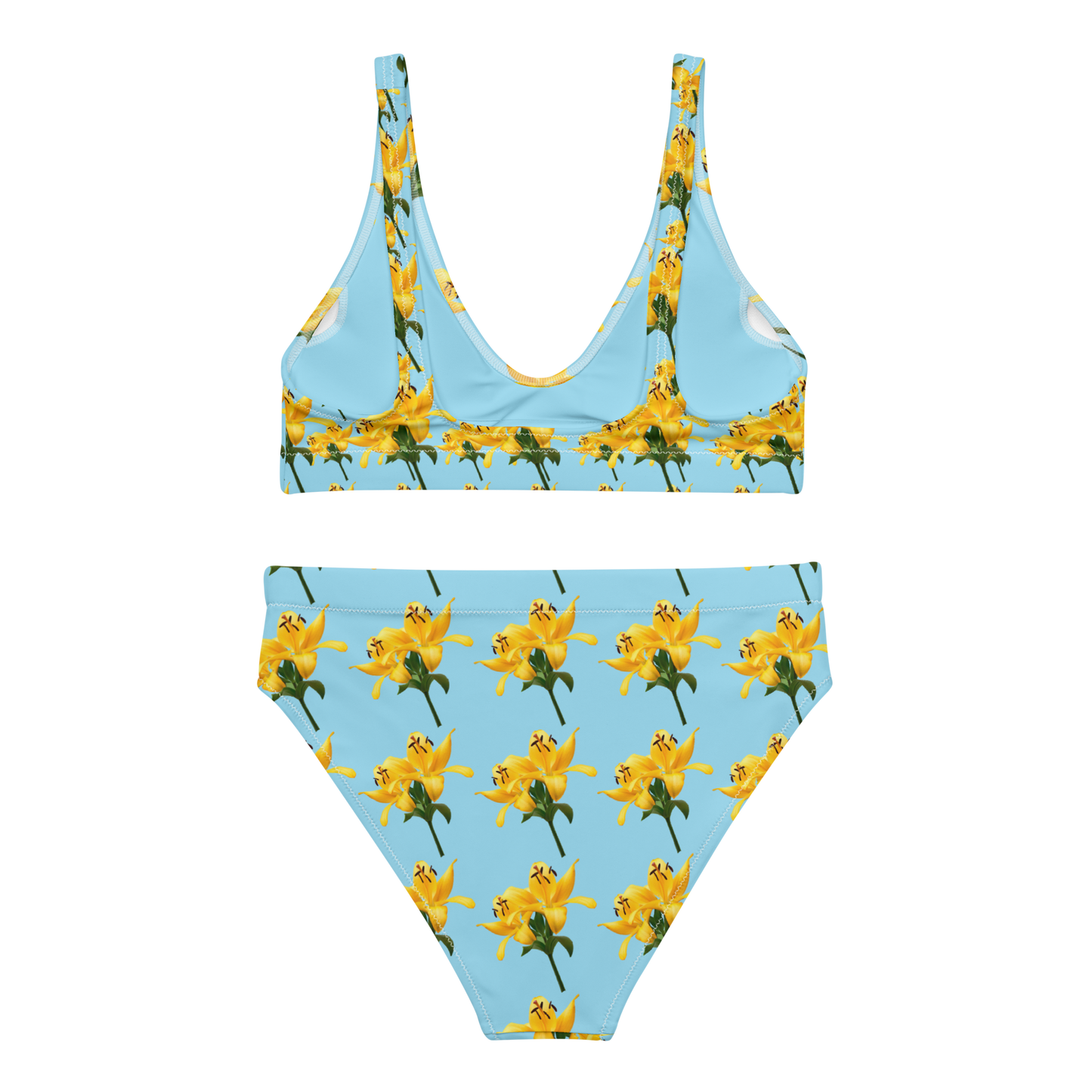 High-Waisted Bikini "FLORA No.4"