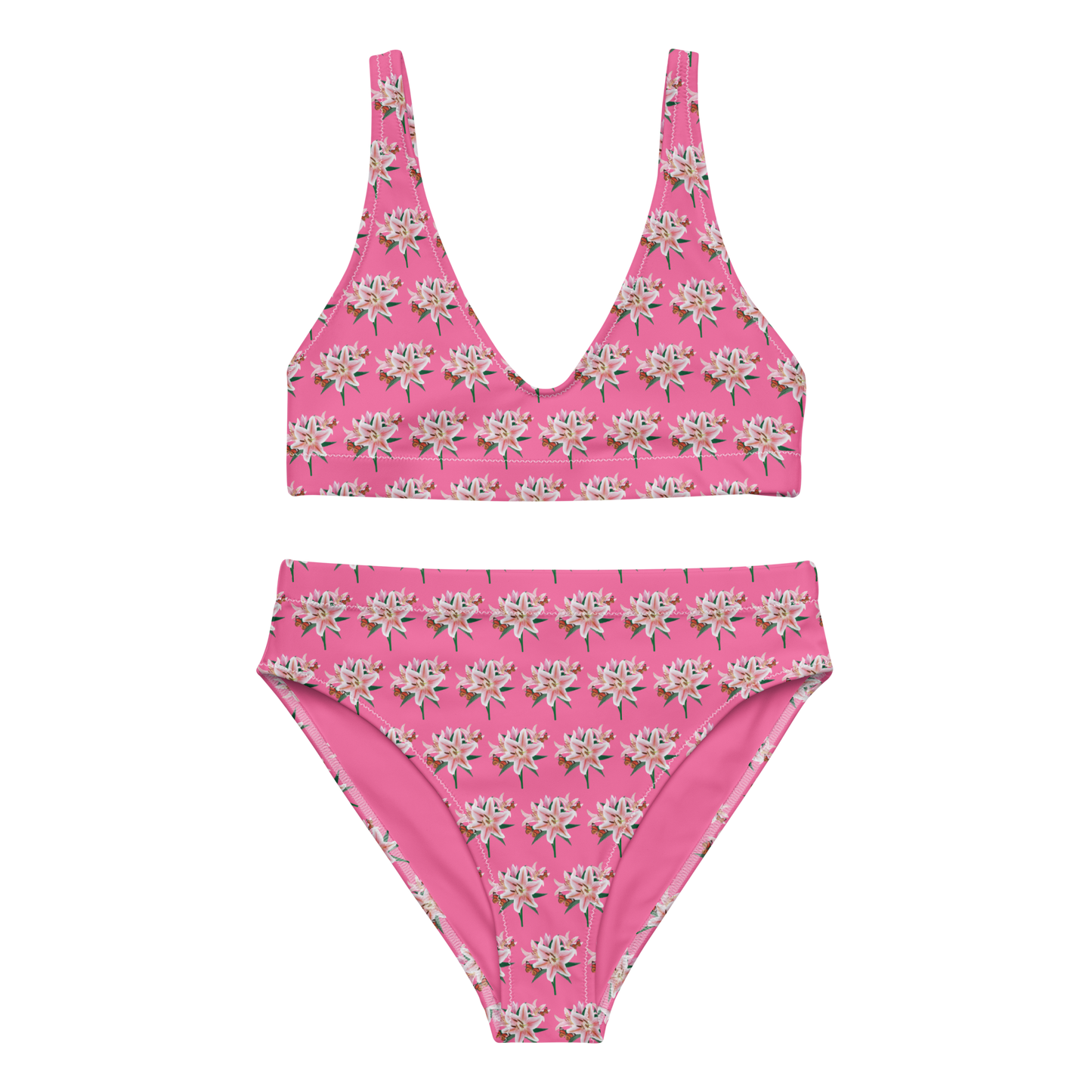 High-Waisted Bikini "FLORA No.2"